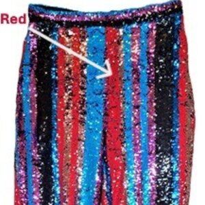 Wild Sparkly Sequin Pink Disco Pants 8